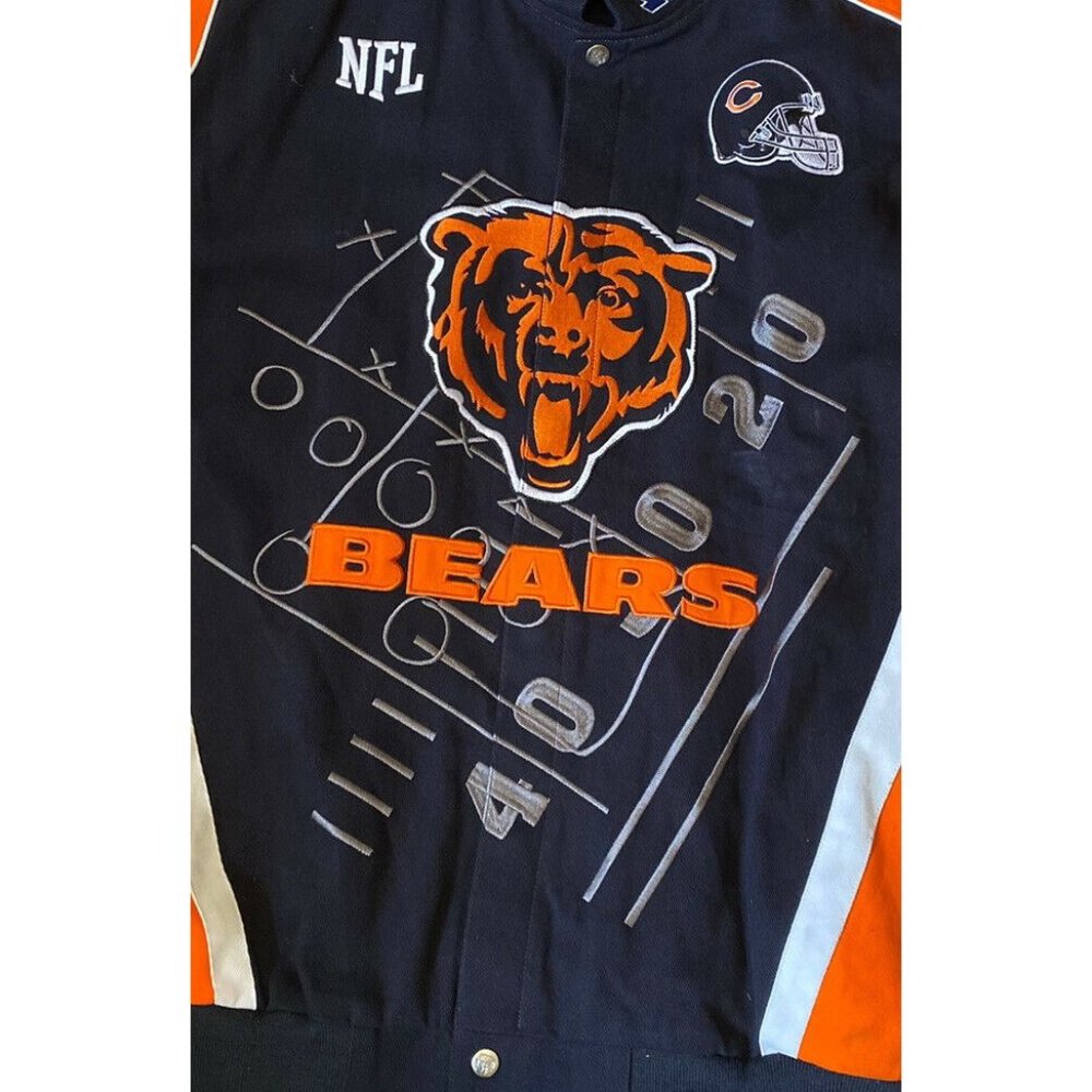 Chicago Bears Jacket 3XL NFL Athletic Embroidered NWT Fantastic Coat!